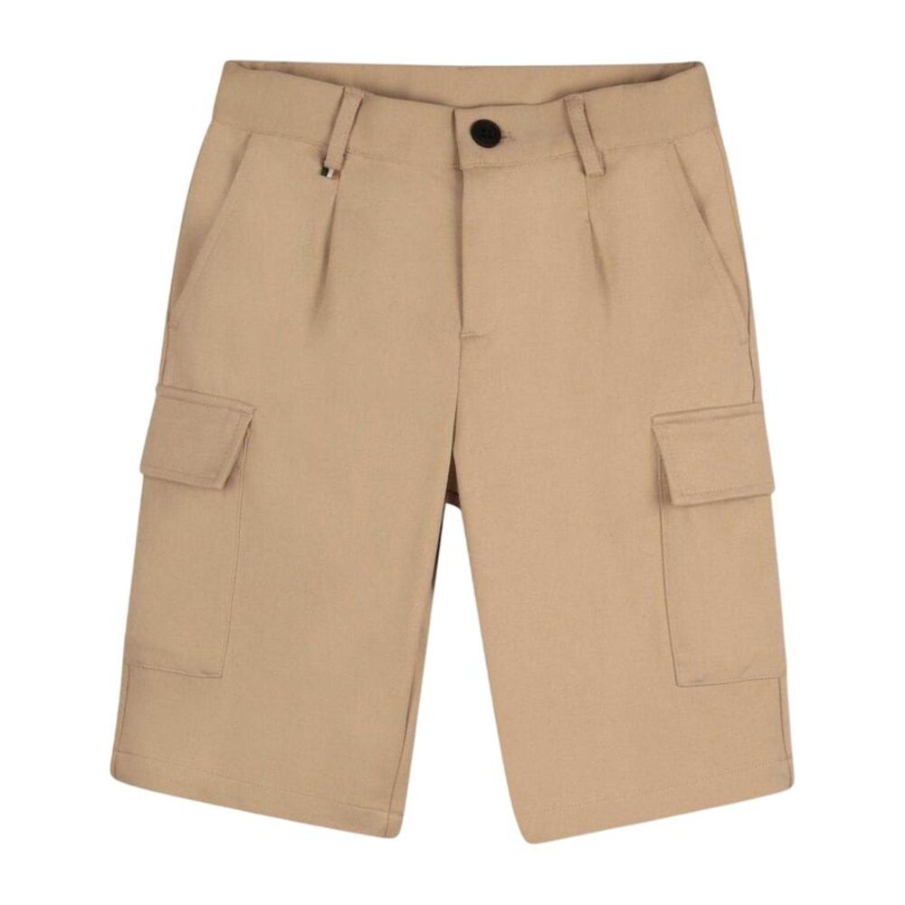 Boss Childrens/Kids Plain Cargo Shorts / Sand